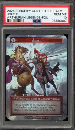 Sorcery: Contested Realm Joust! Arthurian Legends Foil PSA 10 Gem Mint - Image 1