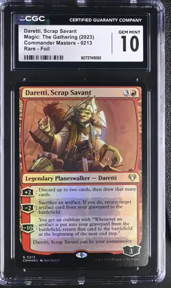 DARETTI, SCRAP SAVANT Commander Masters Foil Rare CGC 10 MTG [Nostalgium] - Image 1