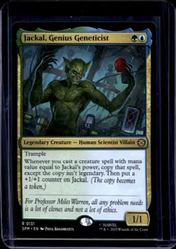 2025 Magic MTG Marvel's Spider-Man Jackal Genius Geneticist Foil Rare #0131 - Image 1