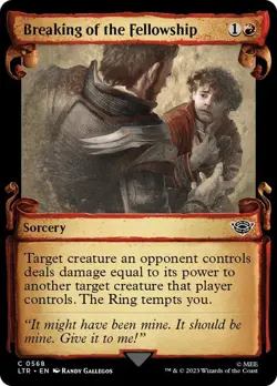 Breaking of the Fellowship 568 LTR Lord Rings MTG Common Sorcery Gallegos Red NM - Image 1