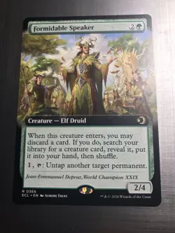 Formidable Speaker (Extended Art) Lorwyn Eclipsed Regular 366 Non Foil - Image 1