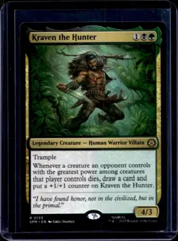 2025 Magic MTG Marvel's Spider-Man Kraven Hunter Foil #0133 - Image 1