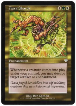 2000 Invasion Aura Shards Uncommon Multi-Color Enchantment MTG NM AZ1 - Image 1