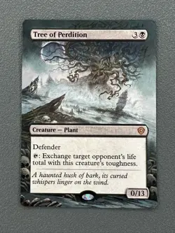 Tree of Perdition 49 MTG Lorwyn Eclipsed Commander Hand Painted Full Altered Art - Image 1
