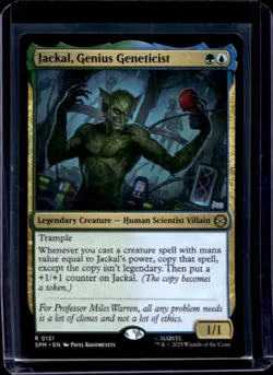 2025 Magic MTG Marvel's Spider-Man Jackal Genius Geneticist Foil Rare #0131 - Image 1