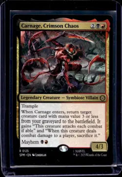 2025 Magic MTG Marvel's Spider-Man Carnage Crimson Chaos Foil Rare #0125 - Image 1