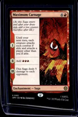 2025 Magic MTG Marvel's Spider-Man Maximum Carnage Foil Rare #0083 - Image 1