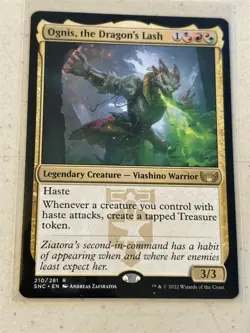 mtg Ognis the Dragon's Lash, Streets of New Capenna, unplayed - Image 1