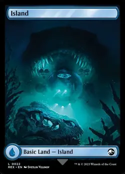 Island Full Art FOIL #22 | REX Jurassic World Collection | MTG | Same Day Ship! - Image 2