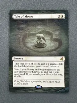 Tale of Momo MTG Avatar: The Last Airbender Hand Painted Borderless Altered Art - Image 1