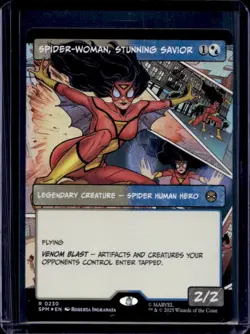 2025 Magic MTG Marvel's Spider-Man Spider-Woman, Stunning Savior #0230 - Image 1