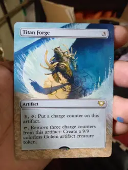 Titan Forge MTG Edge of Eternities Commander Hand Painted Borderless Altered Art - Image 2