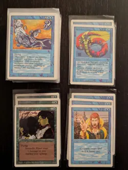REVISED * Blue Lot of 77: Counterspell, Lord of Atlantis * Mostly NM * MtG - Image 1