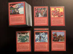 ICE AGE * Red Lot of 135: Balduvian Hydra, Jokulhaups * Mostly NM * MtG - Image 1