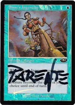 MTG M:tG PLANESHIFT Sisay's Ingenuity FOIL - SIGNED by Paolo Parente! - Image 1