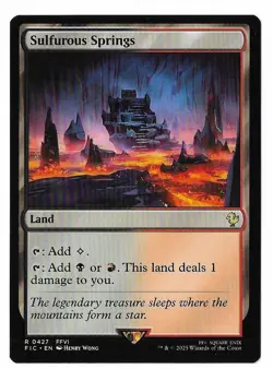 MTG Sulfurous Springs Final Fantasy Commander (FIC) Rare Magic #0427 Unplayed - Image 1