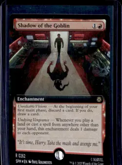 2025 Magic MTG Marvel's Spider-Man Shadow of Goblin Foil Rare #0262 - Image 1