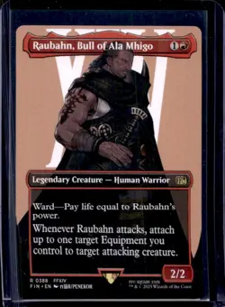 2025 Magic MTG Final Fantasy Raubahn Bull of Ala Mhigo BL Rare #0388 - Image 1