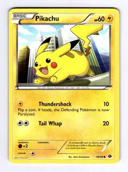 Pikachu Next Destinies #39 (2012) Common NM Pokemon - Image 1