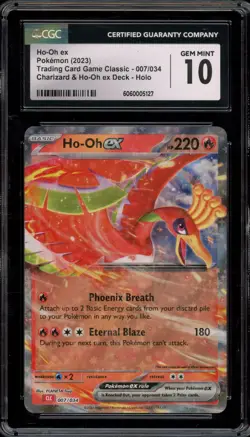 Pokemon Ho-Oh ex Classic Charizard & Ho-Oh ex Deck Holo #007 CGC 10 Gem Mint - Image 1