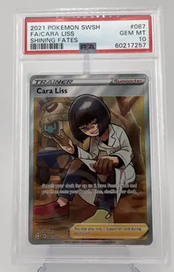 2021 POKEMON SWORD & SHIELD SHINING FATES #067 FULL ART/CARA LISS PSA 10 - Image 1