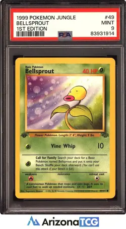 Pokemon 1999 Bellsprout 49/64 Jungle 1st Edition PSA 9 - Image 1