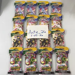 Pokemon TCG Sword & Shield Evolving Skies Sleeved Booster Pack.Lot Of 16! Sealed - Image 1