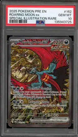 Pokemon Roaring Moon ex Prismatic Evolutions SIR #162 PSA 10 - Image 1