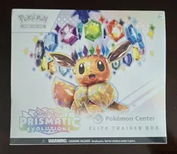 Prismatic Evolutions Pokemon Center Exclusive Elite Trainer Box ETB SEALED - Image 1