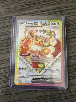 Eevee EX SVP 174 Pokemon TCG S&V Prismatic Evolutions UPC Black Star Promo NM - Image 1