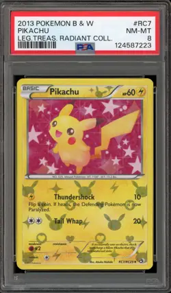 Pokemon Pikachu Legendary Treasures Radiant Coll. #RC7 PSA 8 - Image 1