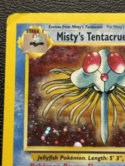 Misty's Tentacruel Holo Rare Gym Heroes 010/132 HP Pokemon TCG - Image 3
