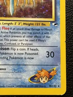 Misty's Tentacruel Holo Rare Gym Heroes 010/132 HP Pokemon TCG - Image 5