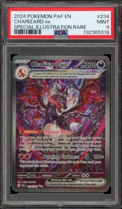 Pokemon Charizard ex Paldean Fates Special Illustration Rare #234 PSA 9 Mint - Image 1