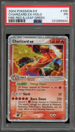 Pokemon Charizard ex EX Fire Red & Leaf Green Holo Ultra Rare #105 PSA 1 - Image 1