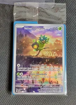Pokemon SEALED Teal Mask Ogerpon SVP 123 Twilight Masquerade ETB FA Promo Holo!! - Image 1