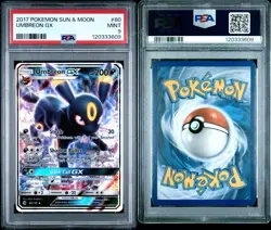 2017 Pokemon Sun & Moon Umbreon GX #80/149 PSA 9 Mint - Image 3