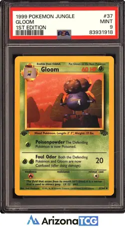 Pokemon 1999 Gloom 37/64 1st Edition Jungle PSA 9 - Image 1