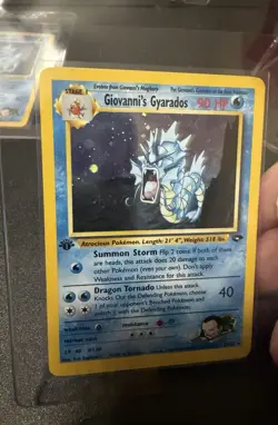 2000 Pokemon 1st Edition Gym Challenge Giovanni's Gyarados | Pack Fresh - Image 3