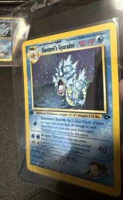 2000 Pokemon 1st Edition Gym Challenge Giovanni's Gyarados | Pack Fresh - Image 4