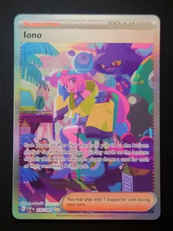 Pokemon S&V Paldean Fates Iono Special Illustration Rare PAF 247/091 SIR NM/M - Image 1