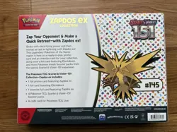 Pokemon TCG Scarlet & Violet 151 Zapdos ex Collection Box NEW/Factory Sealed - Image 2