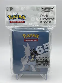Pokemon Lucario Deck Protector Sleeves Pack of 65 Standard Size Ultra Pro 74427158569 - Image 1
