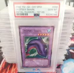 2002 YU-GI-OH! METAL RAIDERS MRD-038 DEEPSEA SHARK -1st Ed- PSA 10 POP 14 - Image 1