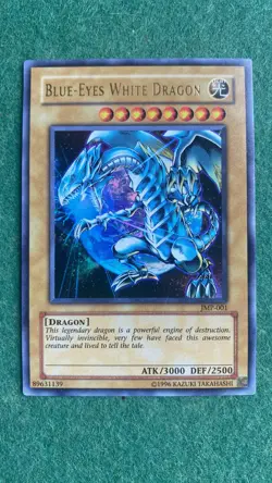Yugioh - Blue-Eyes White Dragon JMP-001 Shonen Jump Ultra Rare NM - Image 1