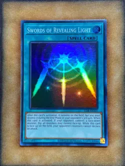 Yugioh Swords of Revealing Light LOB-EN101 Super Rare 25th Anniversary NM - Image 1