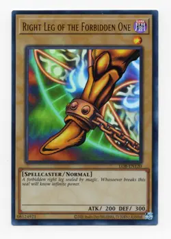 Yu-Gi-Oh! TCG Right Leg Of The Forbidden One LOB-EN120 - Image 1