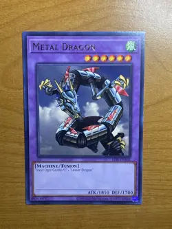 YuGiOh Metal Dragon - LOB-EN102 - Rare 25th Anniversary Edition - Image 1