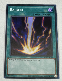 Yugioh Legend of Blue Eyes White Dragon (25th) #LOB-EN053 Raigeki NM - Image 1