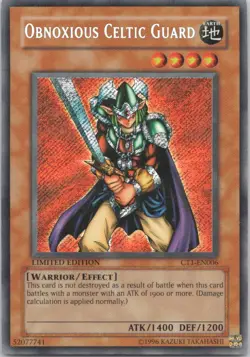 1996 TCG Limited Edition OBNOXIOUS CELTIC GUARD HOLO RARE #CT1-EN006 - Image 1